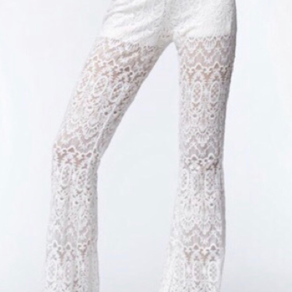New Kendall and Kylie White Lace Pants